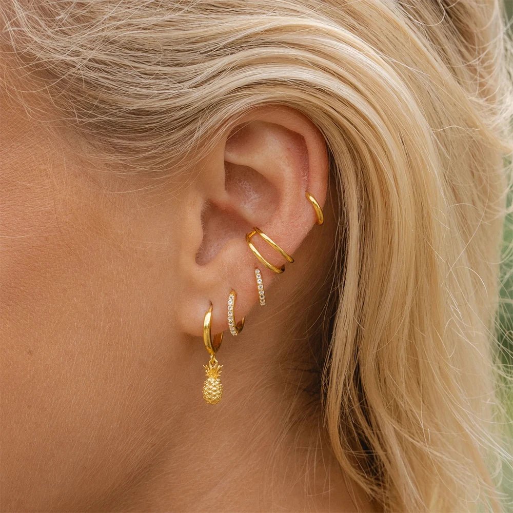 Gold Piña Earring - DAANA